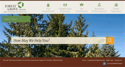 Desktop Screenshot of forestgrove-or.gov