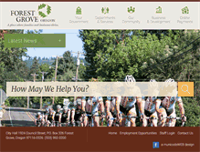 Tablet Screenshot of forestgrove-or.gov